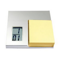 Memo Pad Holder w/ Digital Clock